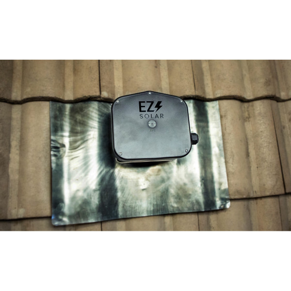 EZ Solar JB-2 PV Junction Box for Tile Roofs with Deck Flashing Closed